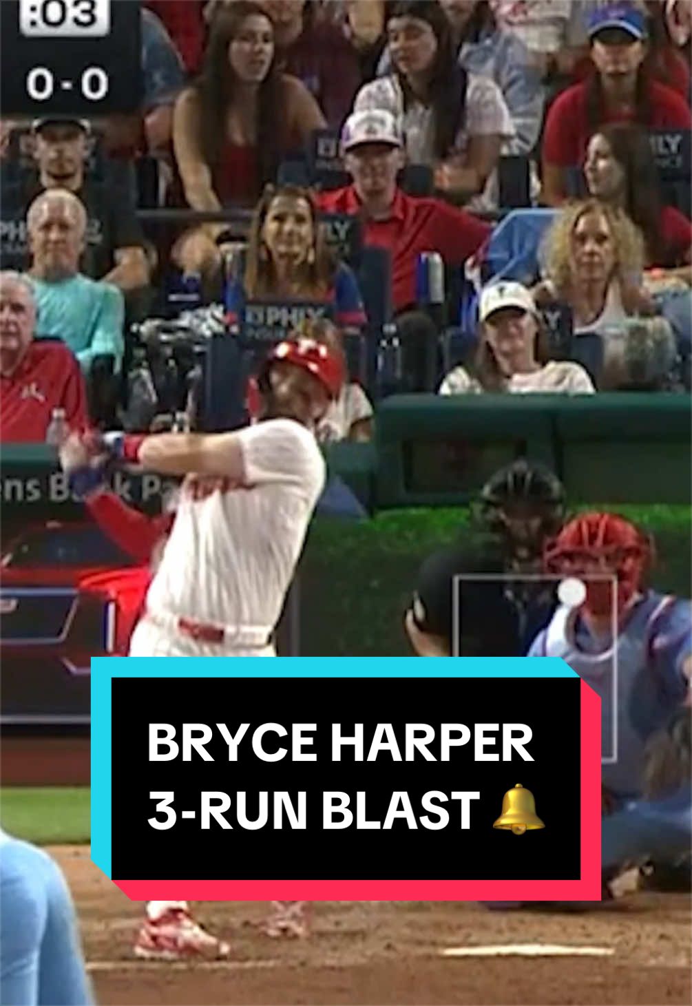 A 3-run blast from Bryce Harper puts the @Phillies up big! 