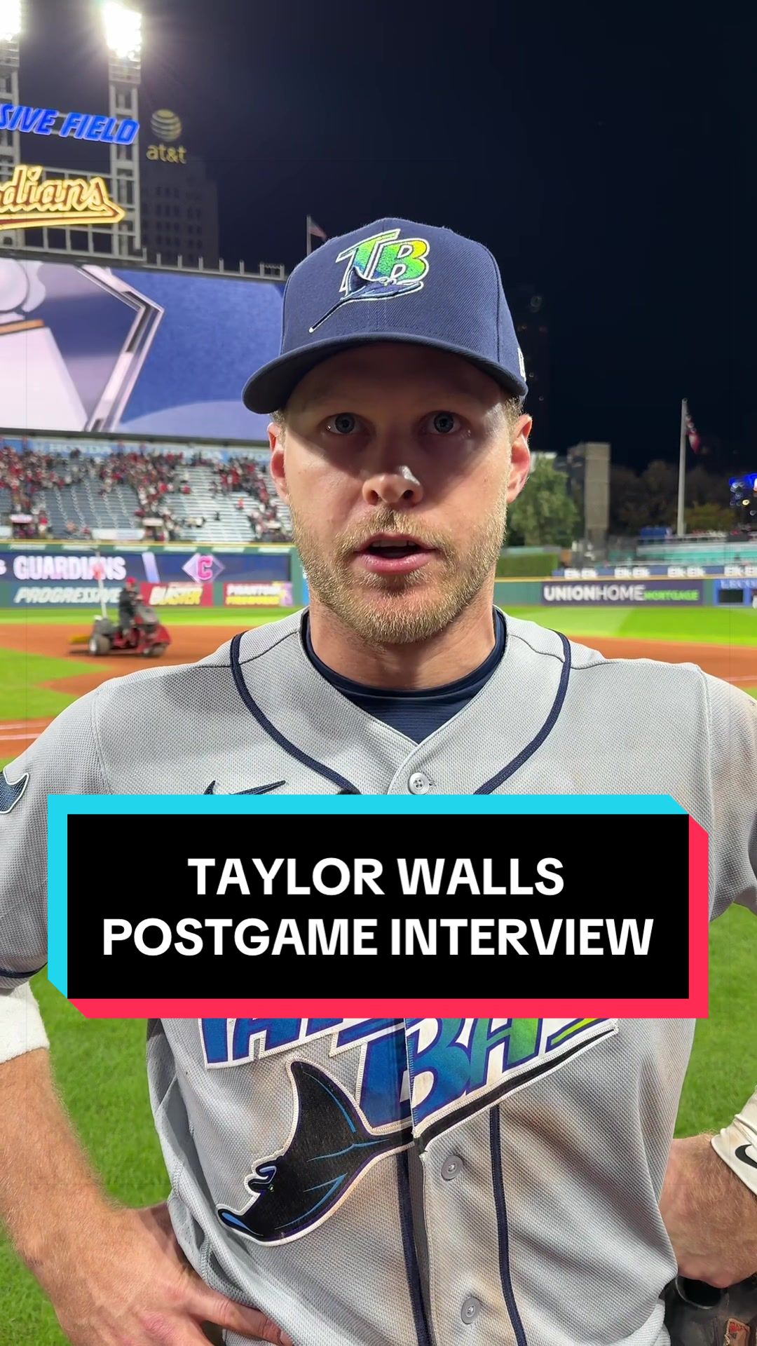 Taylor Walls and the Rays are excited for a potential clinch in front of their home fans 🙌