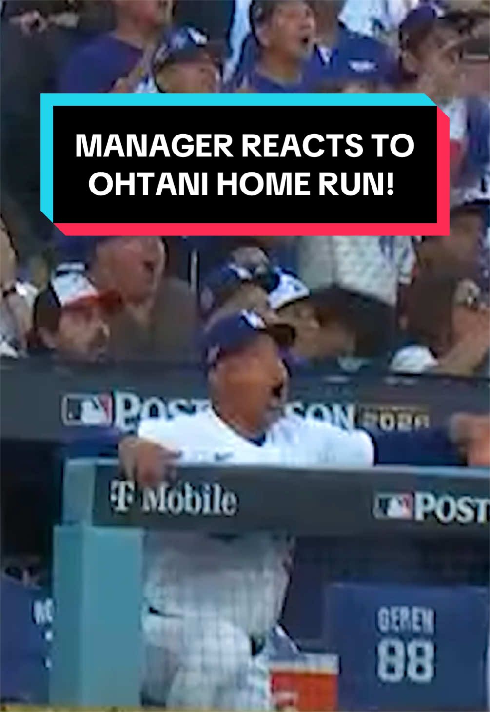 No one was more excited for Shohei Ohtani than Dave Roberts! 