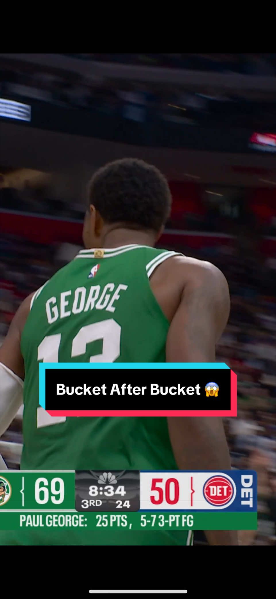 PG going OFF from three in his Celtics debut 😮‍💨 
