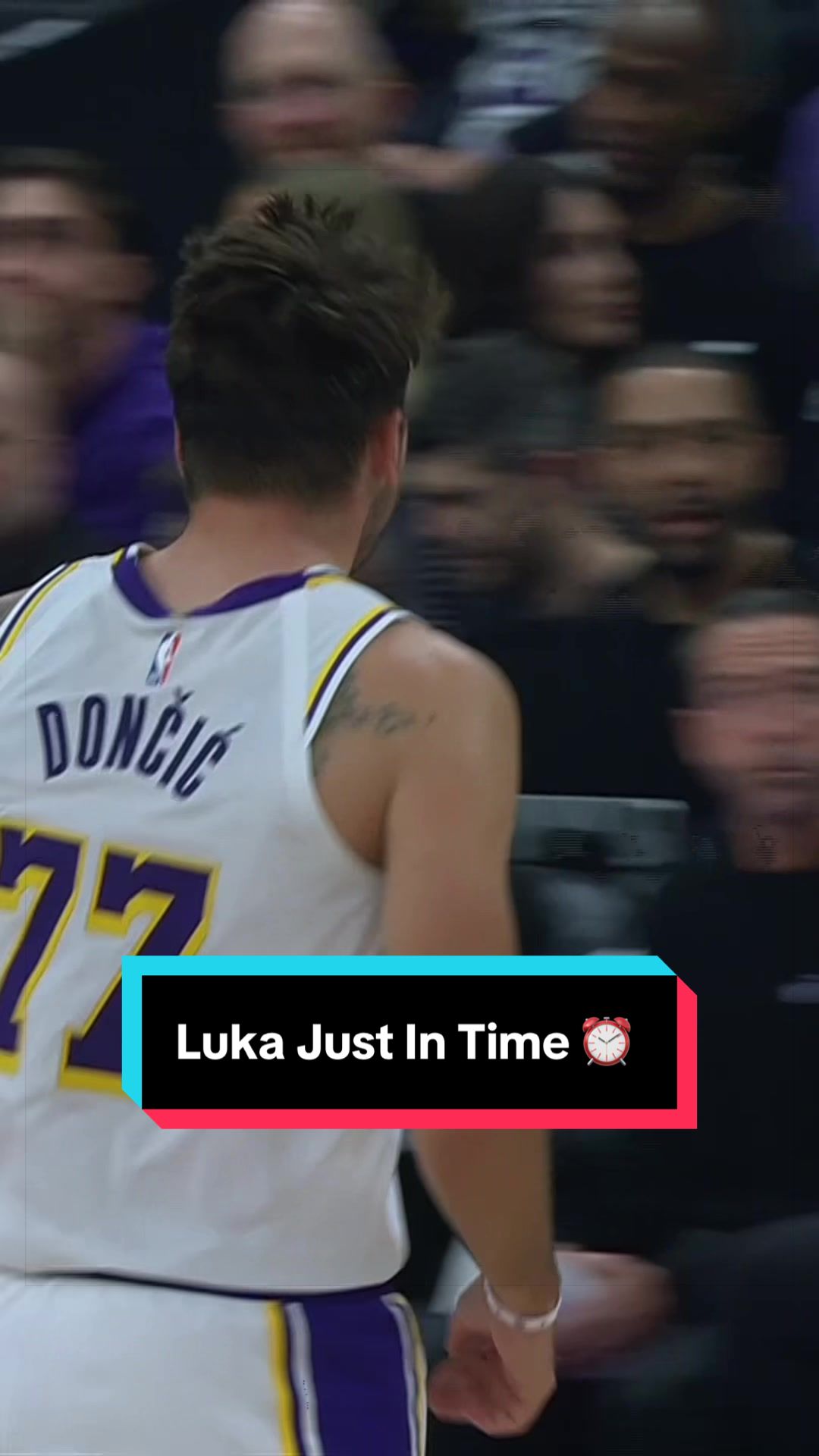 Luka gets the three to go just in time to close the half ‼️ 