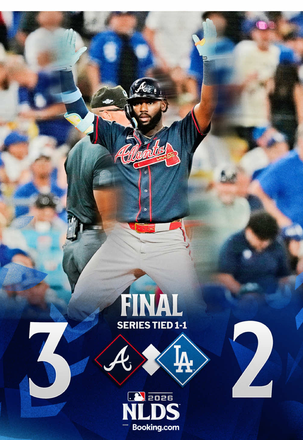 The Braves will head back to Atlanta tied 1-1 in the NLDS!