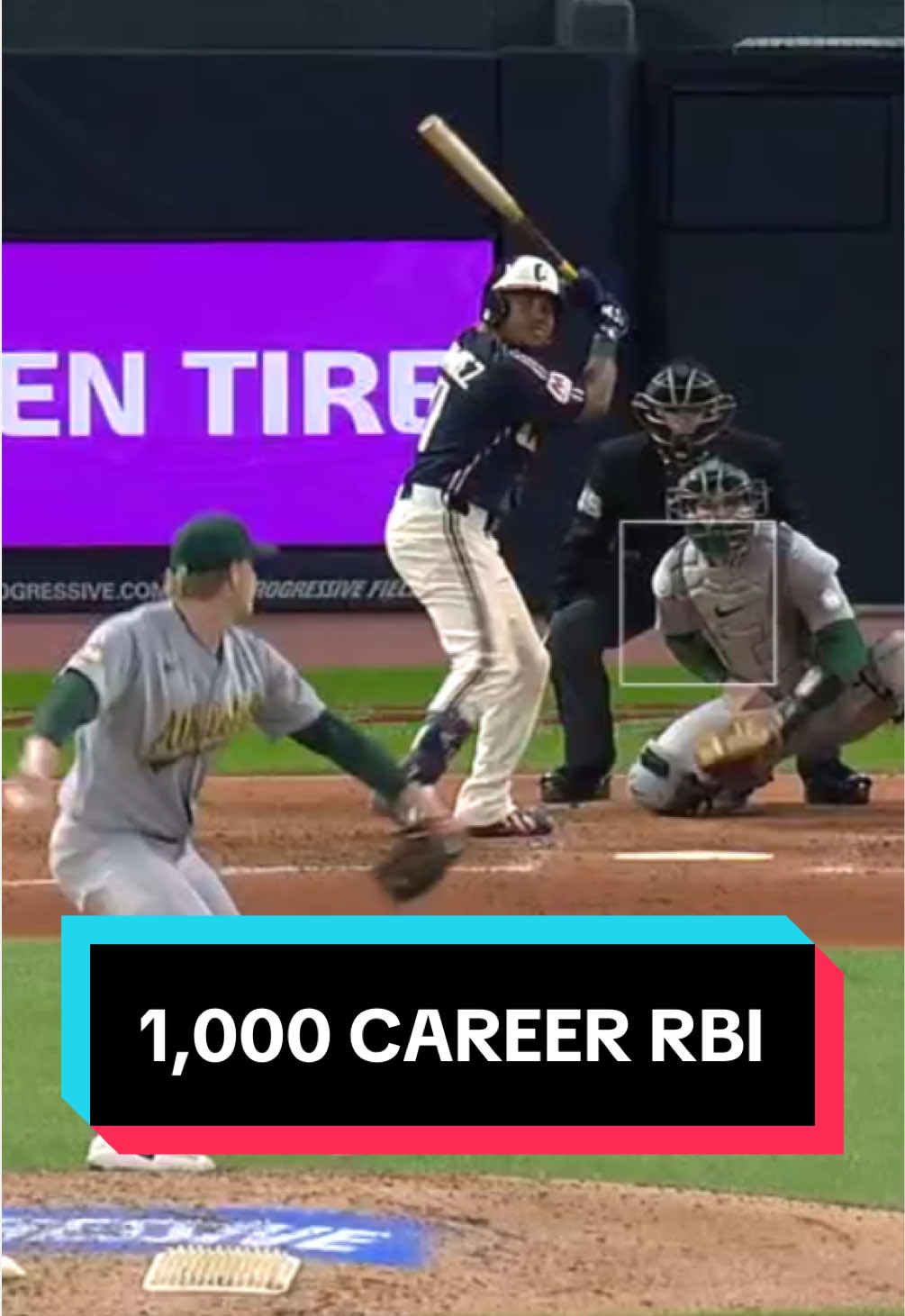 José Ramírez reaches 1,000 career RBI with a home run!