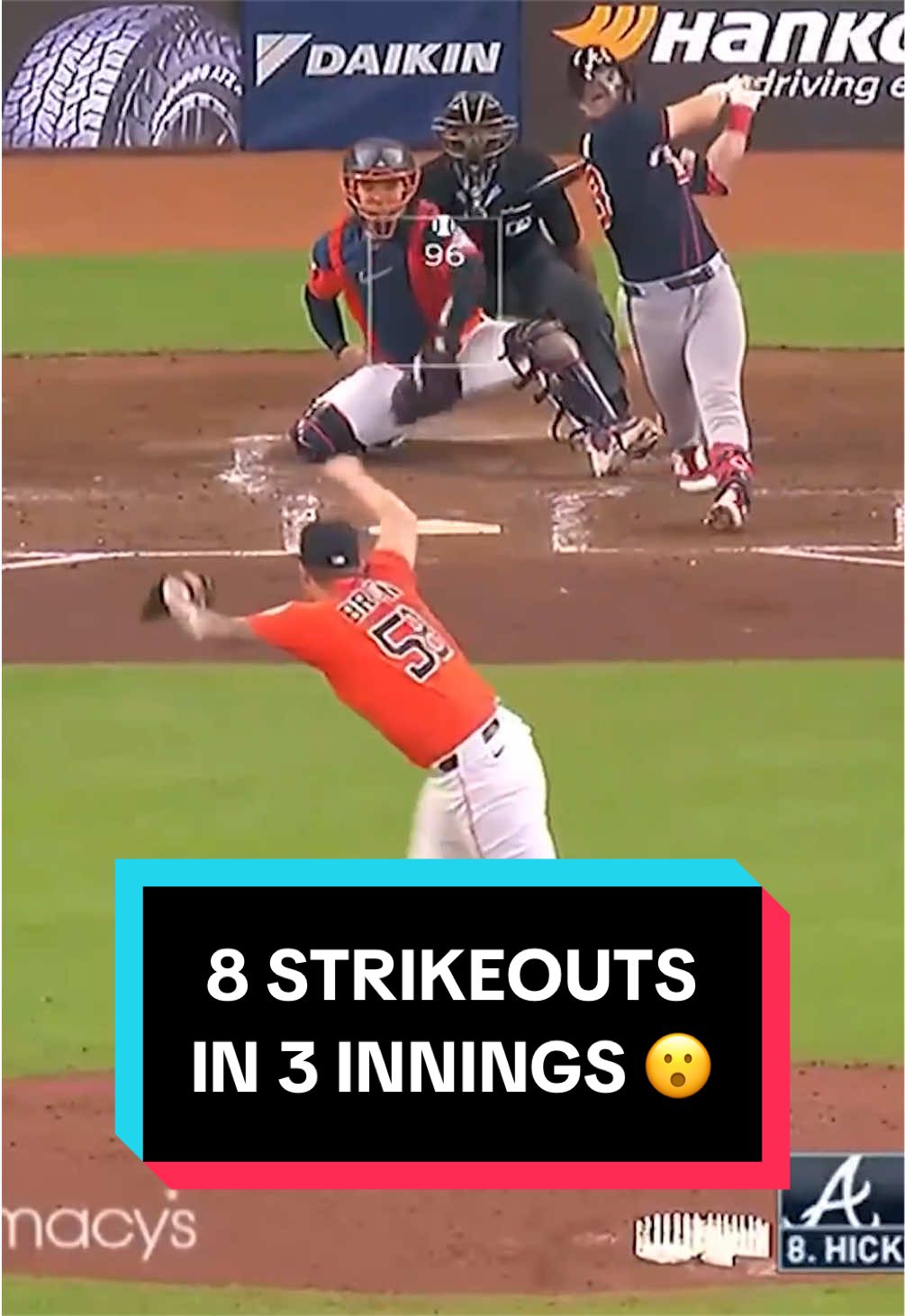 Of Hunter Brown’s first 9 outs recorded … 8 came via the strikeout 🔥 