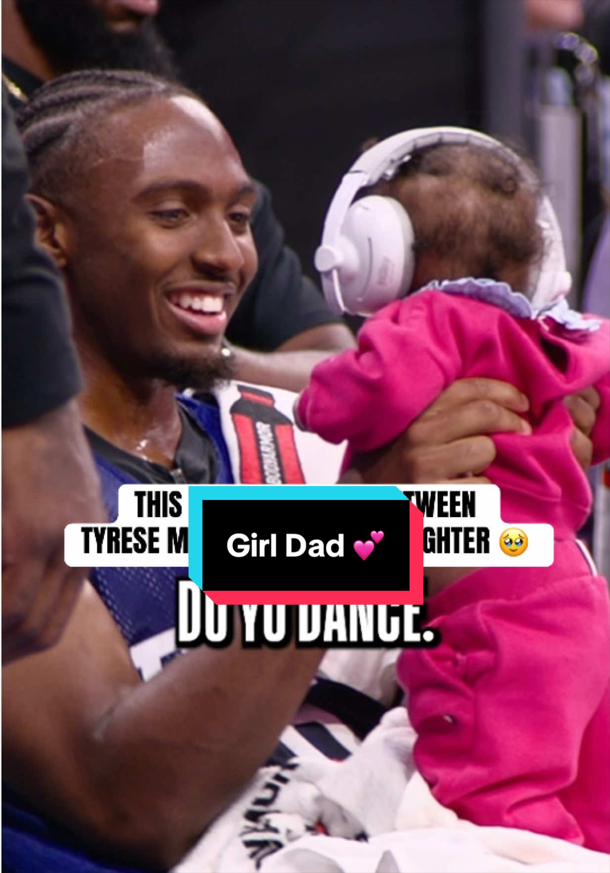Tyrese Maxey mic’d up at 76ers practice with his daughter is everything 🥹 