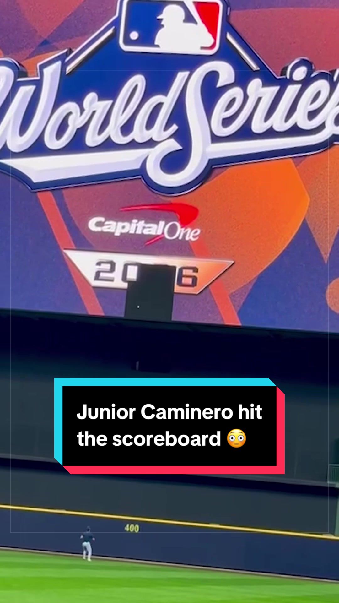 Junior Caminero's homer knocked out the lights on the American Family Field scoreboard 😳