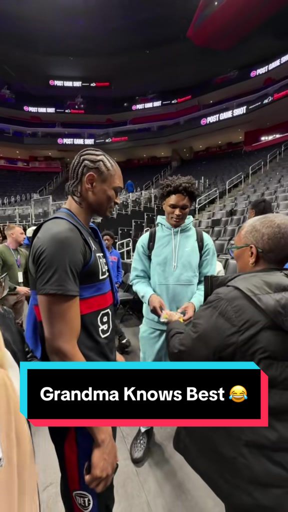 GRANDMA: "Get in there with your boys!"