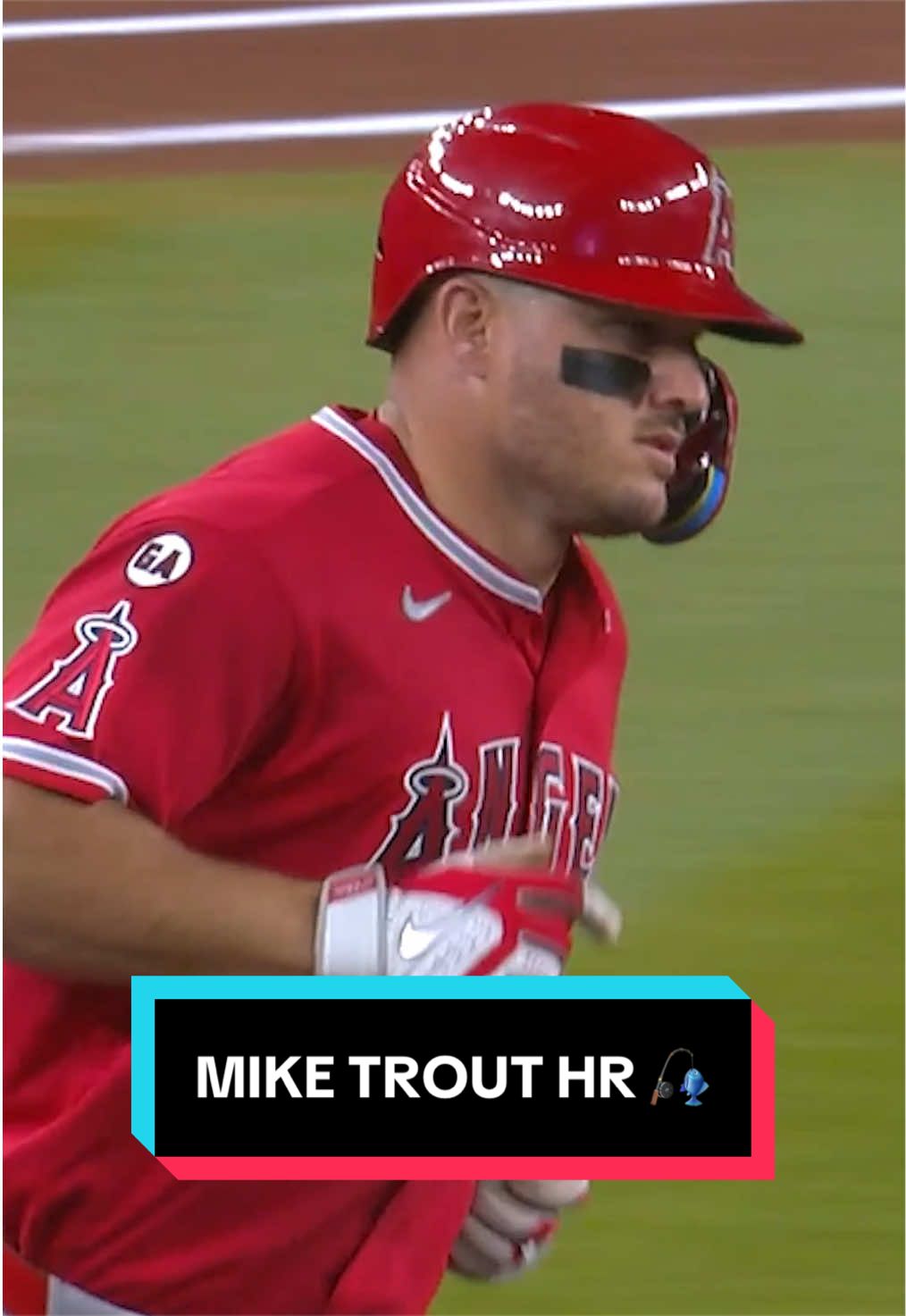 Mike Trout blasts his 16th home run of the season 🎣