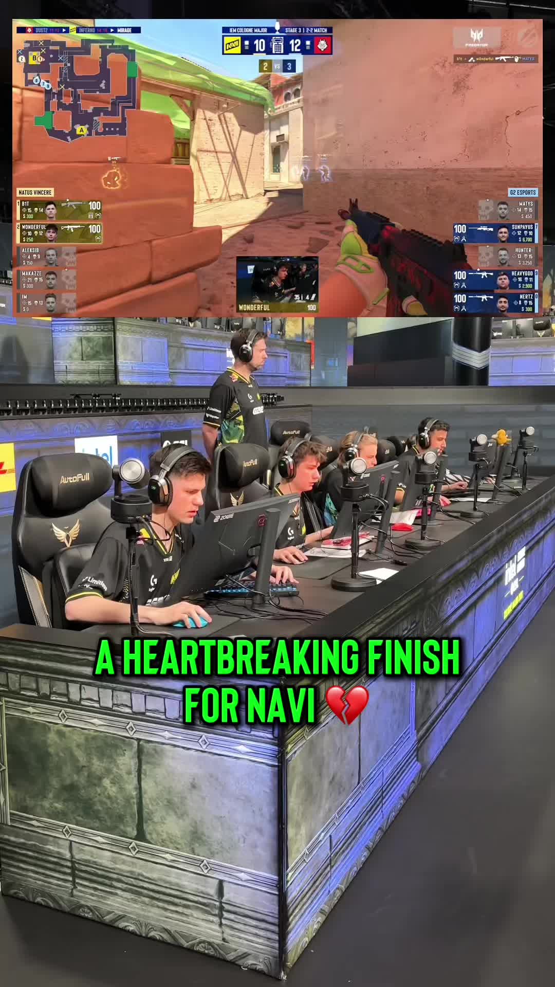 @NAVI ’s Major journey comes to an end after a 2-1 loss to G2 💔 