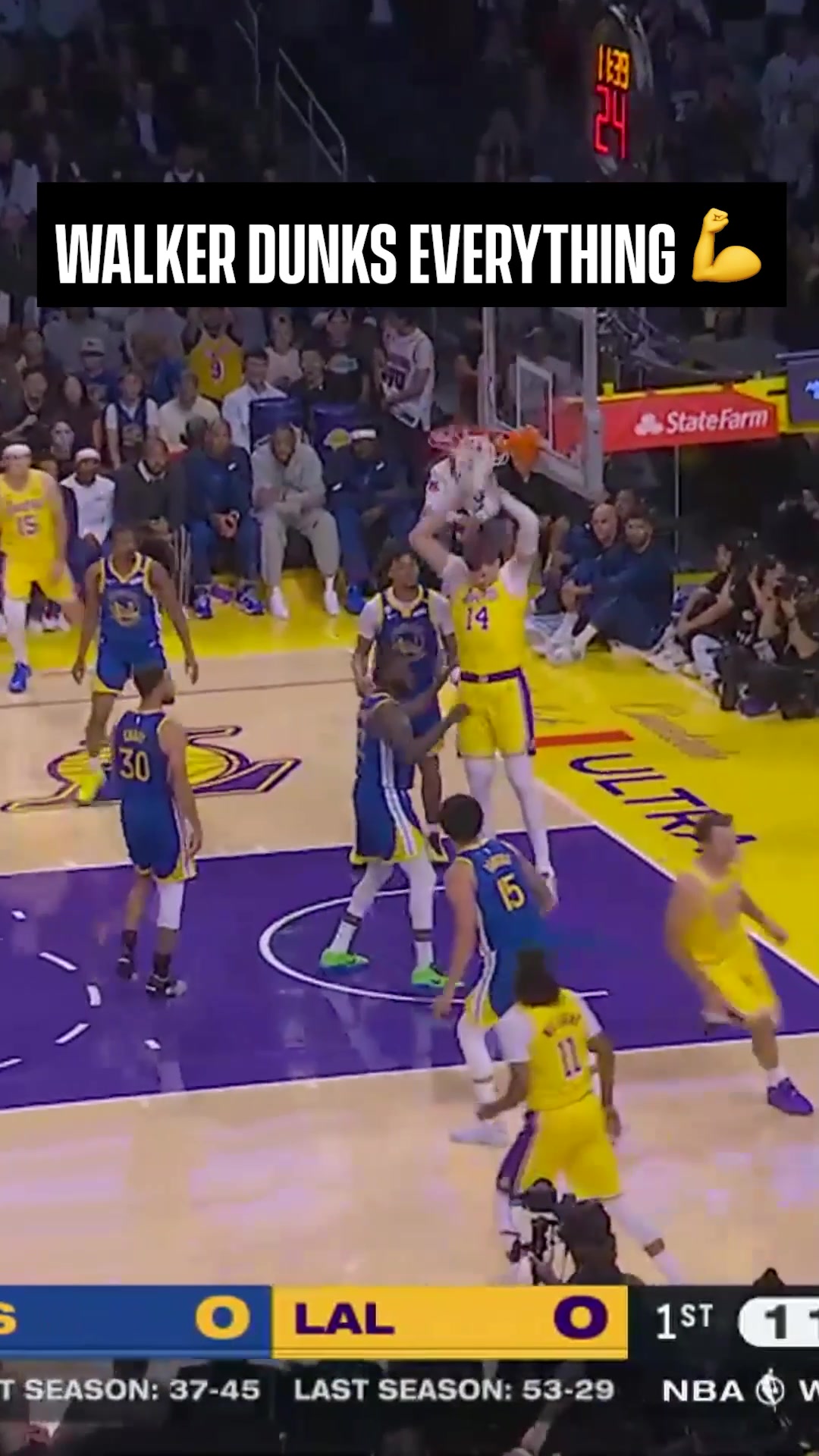 Walker is a walking highlight reel tonight 