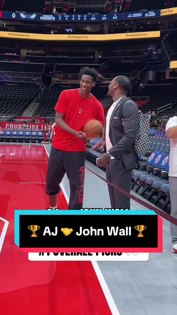 🏆 Pregame chats before AJ Dybantsa’s Wizards home debut 🏠 🏆 