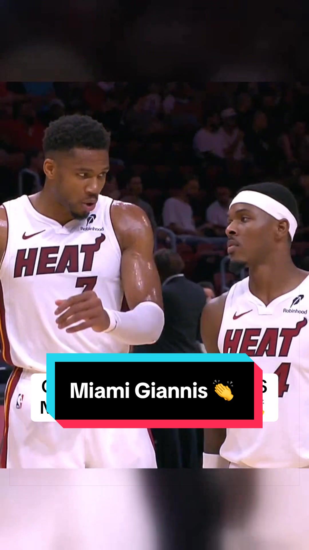 Giannis with his teammates tonight in Miami 📍 