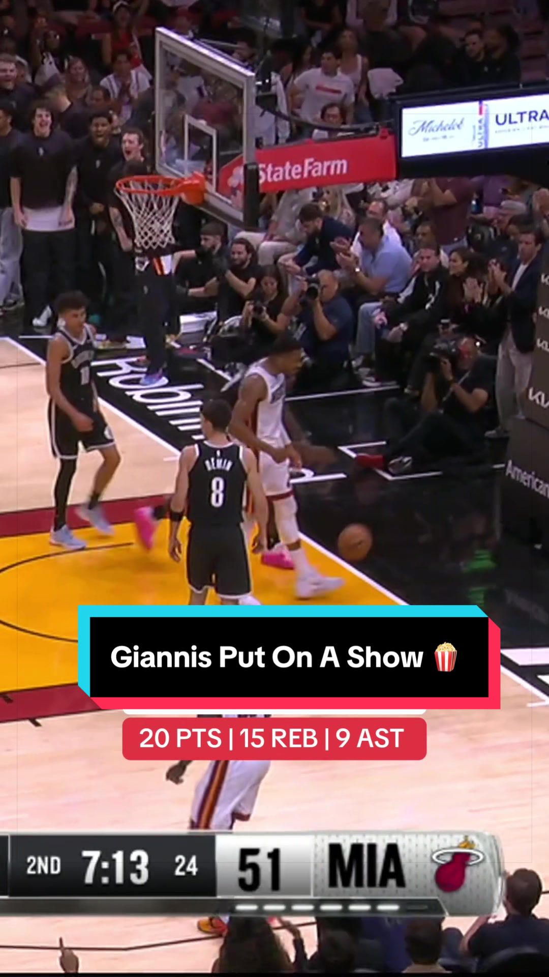 Giannis showed out 🤩 
