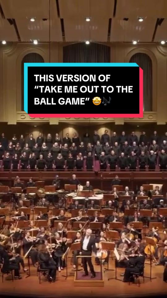This rendition of “Take Me Out to the Ball Game” by the Milwaukee Symphony Orchestra at the Bradley Symphony Center 👏