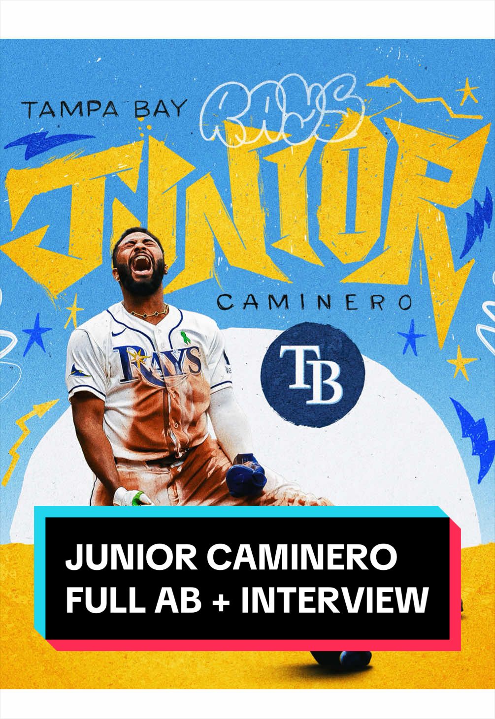 JUNIOR CAMINERO HOMERS OFF THE POLE & HAS AN EPIC REACTION! ⚡️