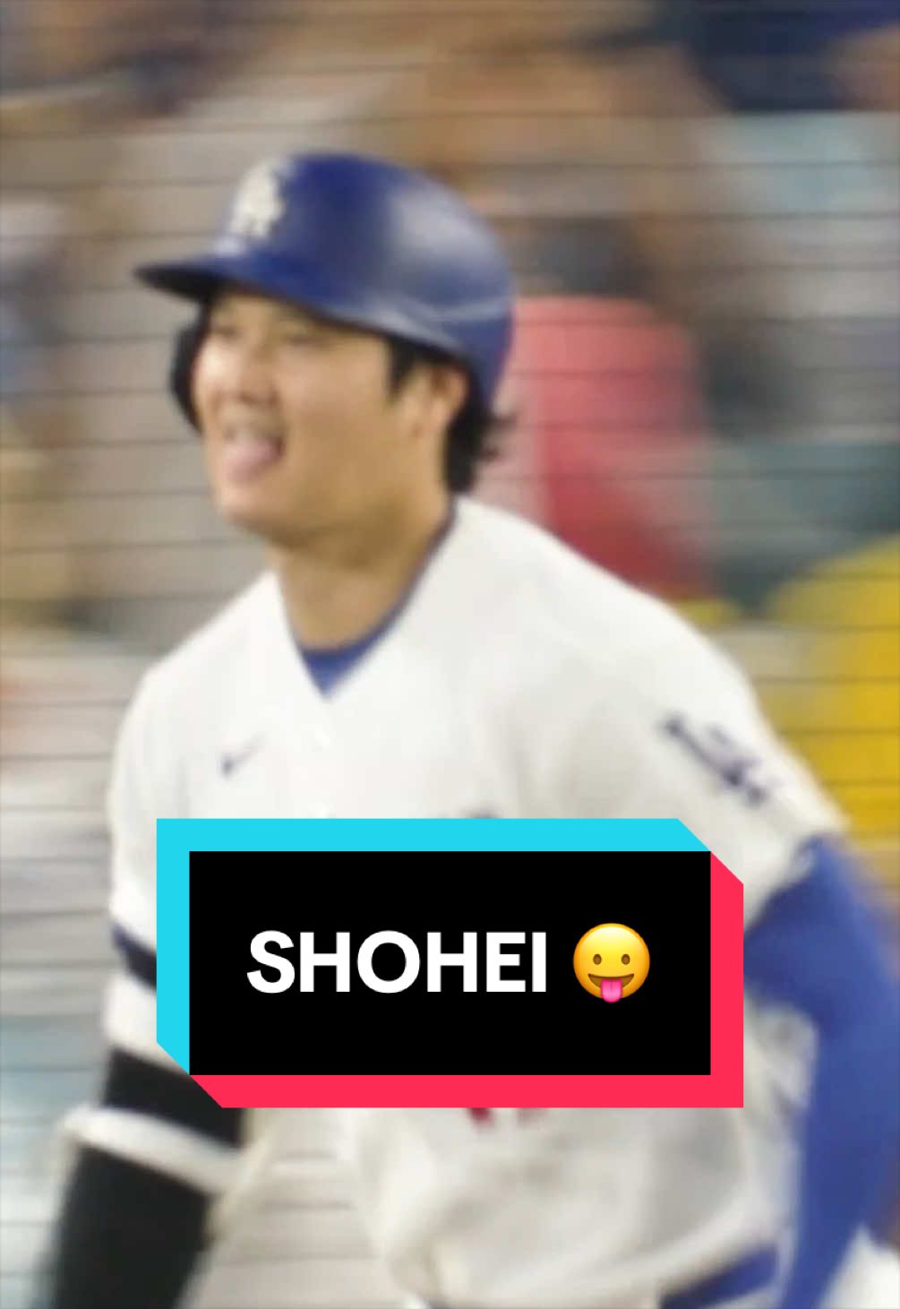 Shohei Ohtani hit the 😛 when he realized the baseball left the yard 