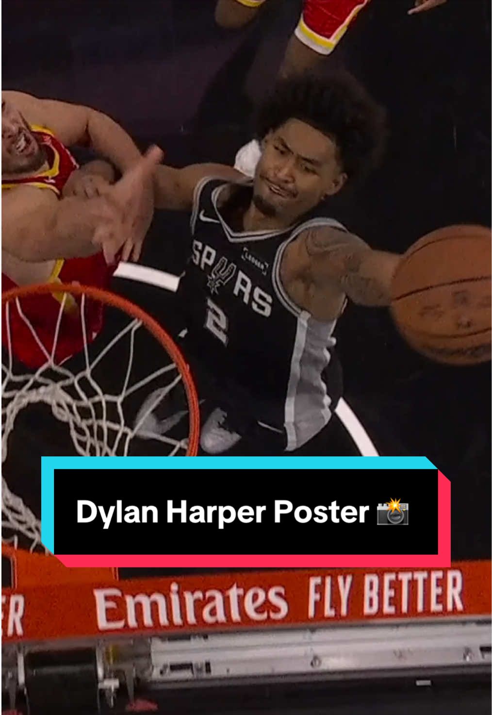 Dylan Harper shows no fear in this huge poster jam ☄️ 
