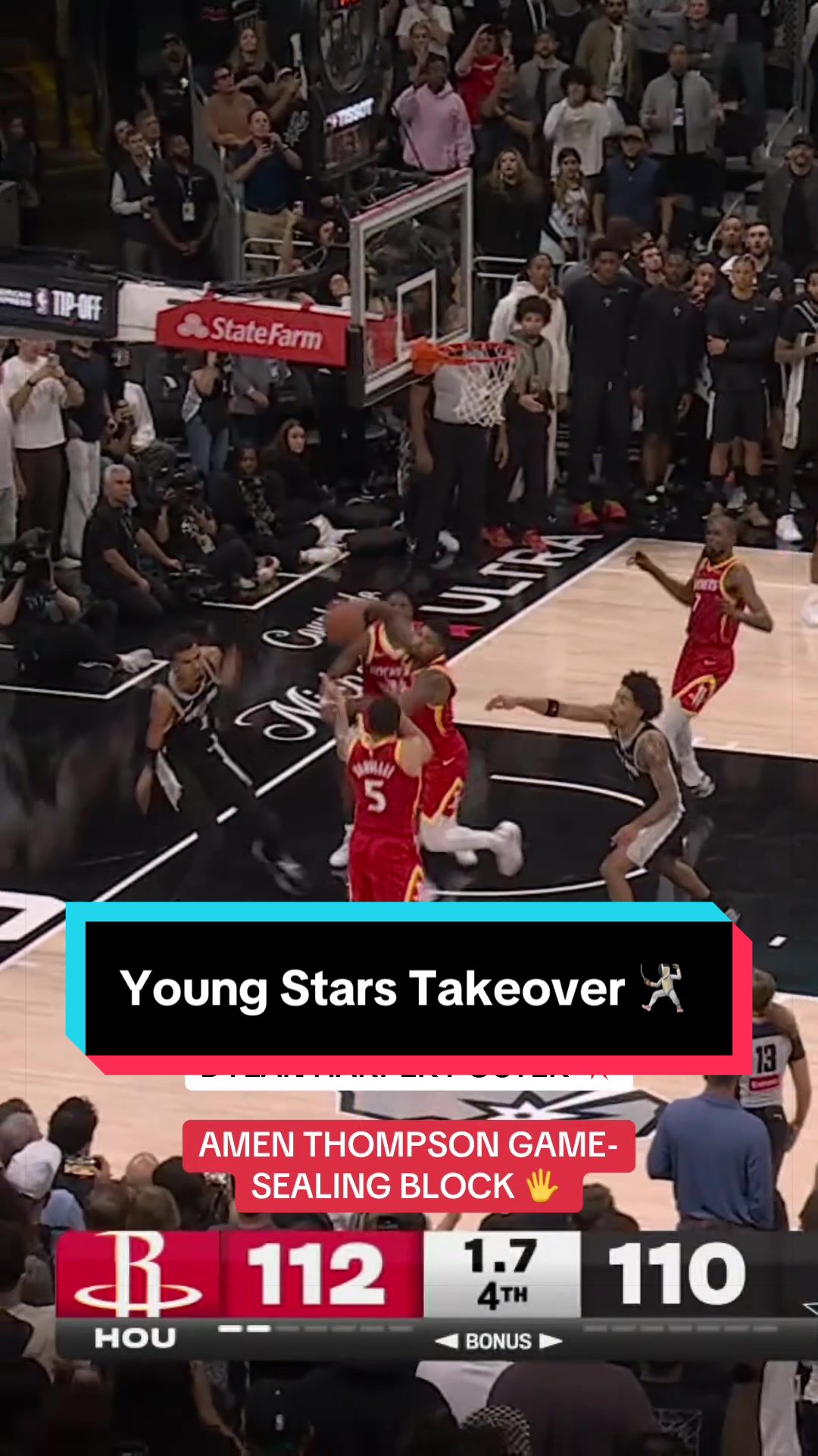 Harper and Thompson trade off big time plays to make it a thriller ending 😱 