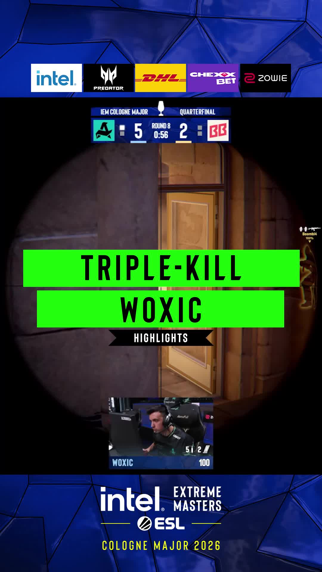 1 by 1 a Triple-Kill for woxic 👀 