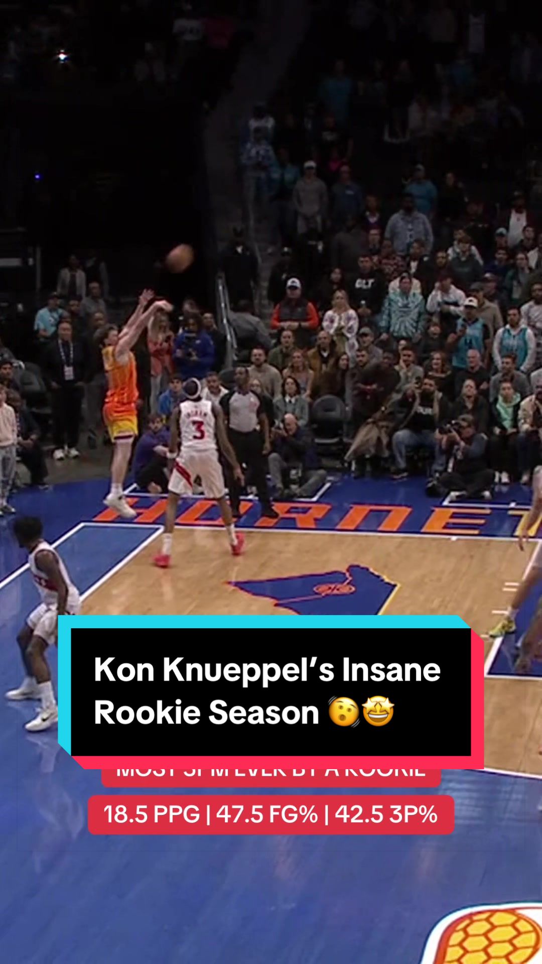 Kon Knueppel making history already 👀🔥 Year 2 with the @Charlotte Hornets incoming!