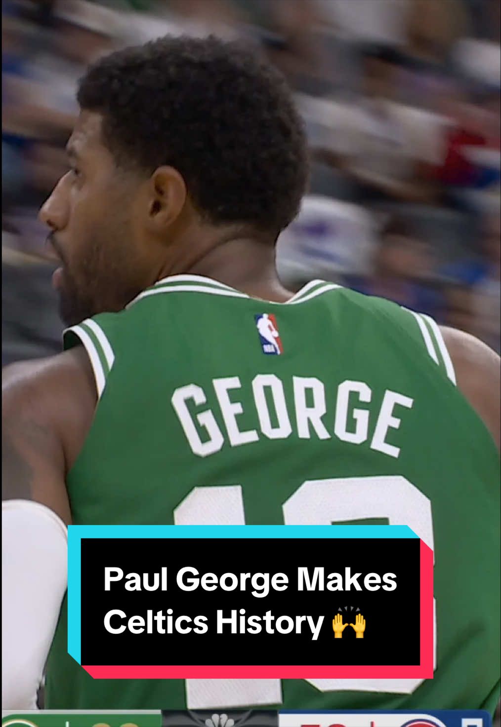 Paul George stamped his name into the @Boston Celtics history books on Tuesday 🙌☘️ 