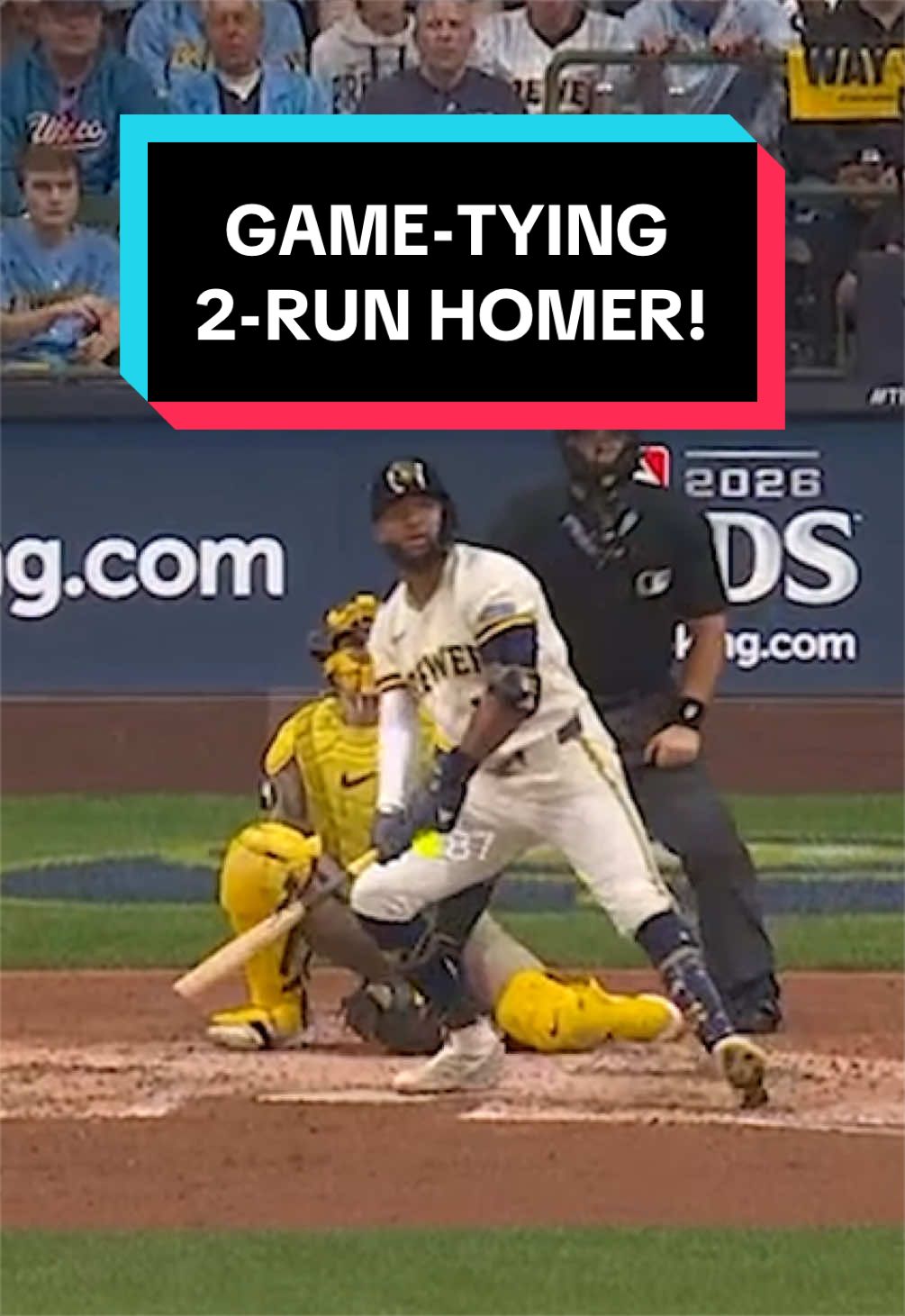 JACKSON CHOURIO, TIE BALLGAME IN MILWAUKEE 💥 
