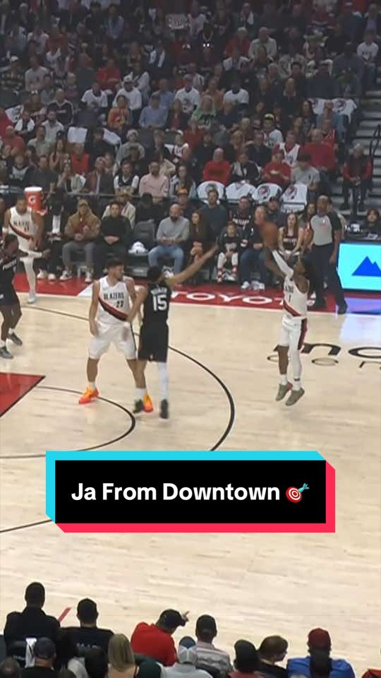 Ja knocks down the three for his first Blazers bucket 😮‍💨 