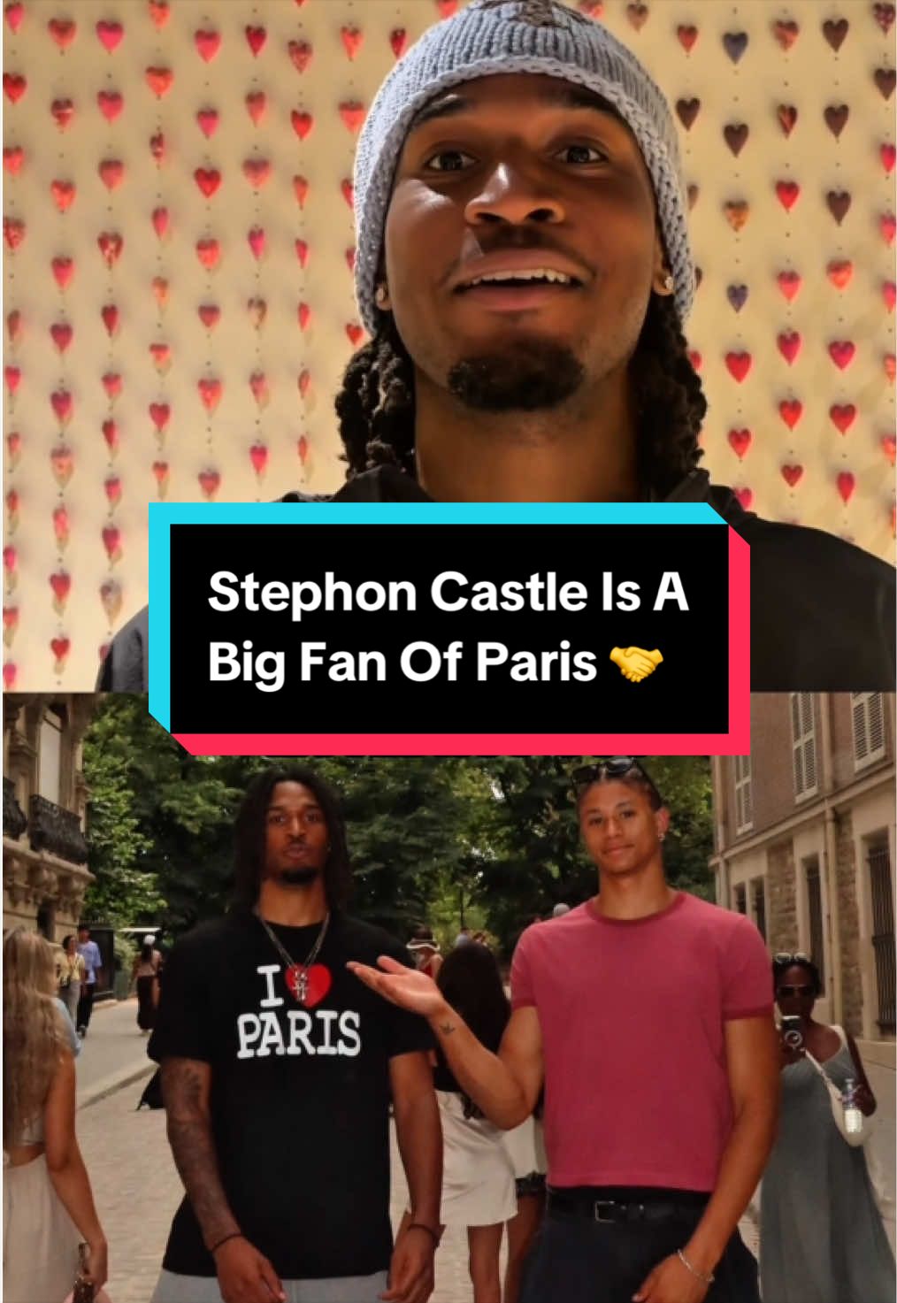 When it gets hot out, you have to improvise... Stephon Castle learned that on his trip to France with his Spurs teammates this summer! 