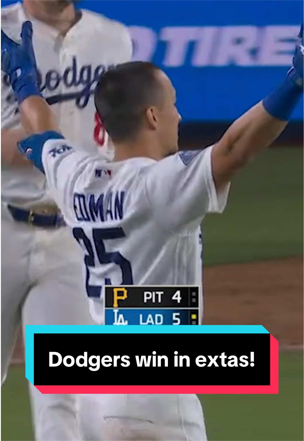 Tommy Edman's 10th-inning base knock wins it for the Dodgers 🔥
