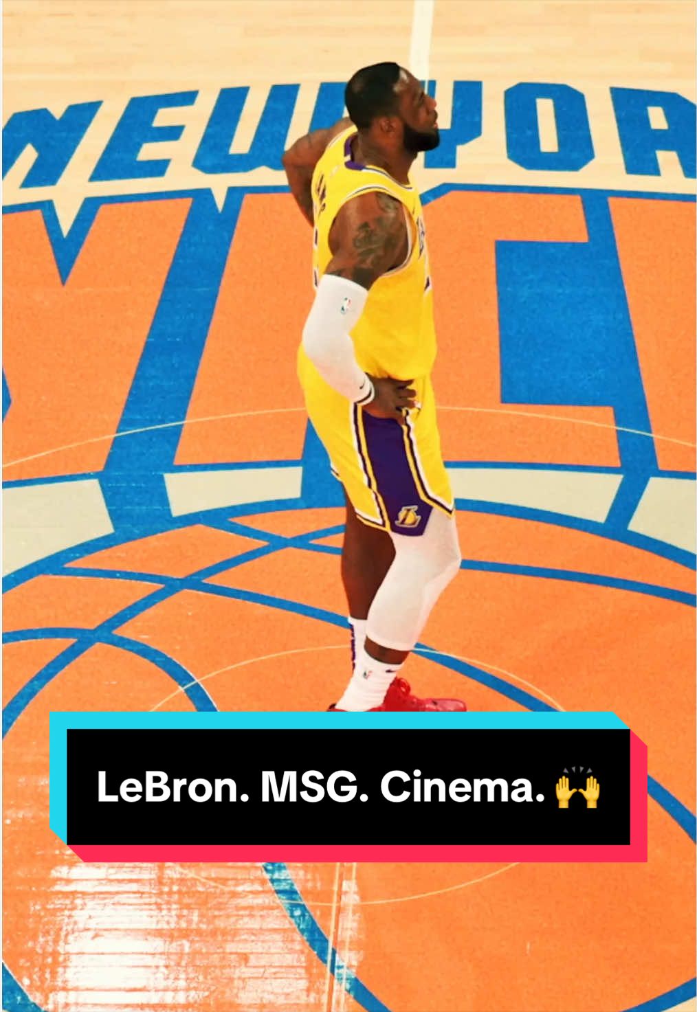 “It’s almost like you’re a performer when you come here…like you’re on stage playing the game of basketball.” 👑🔥 To begin his HISTORIC Year 24, LeBron James opens his Sixers-era at Madison Square Garden 🍿 