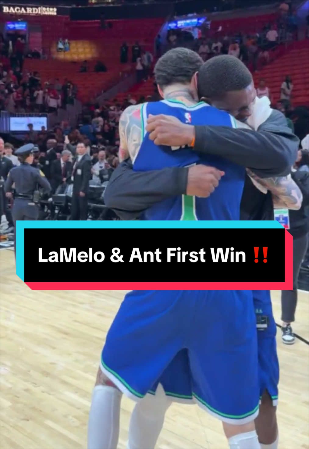 LaMelo and Ant are HYPE after their first win ‼️🙌 