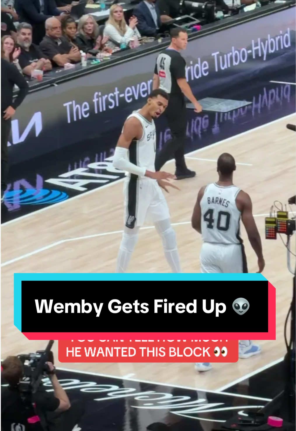 Wemby doesn’t need a spaceship to soar on the court 👽 💪 