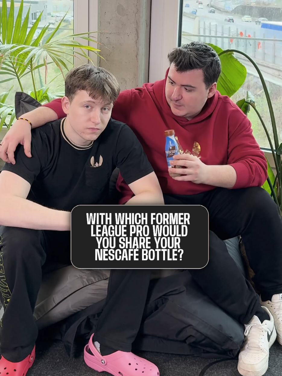 just some chills guys sharing a Nescafé bottle 😎