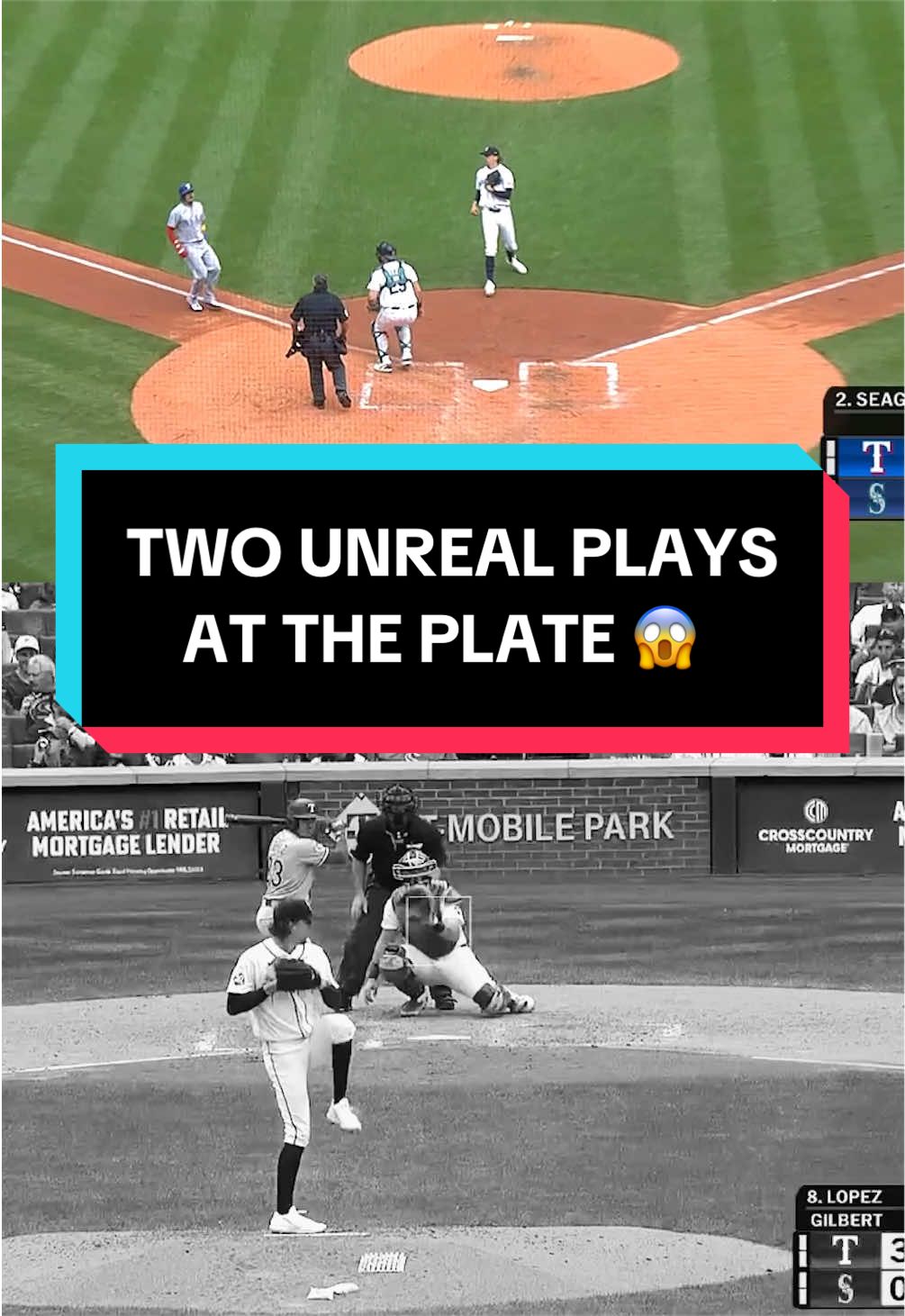 The @Seattle Mariners came up with a couple of impressive plays at the plate! 