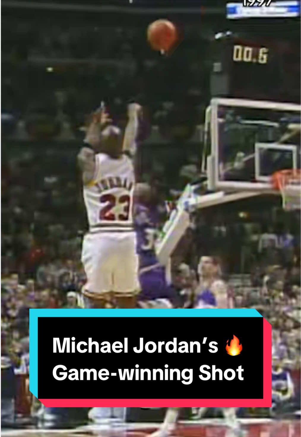 This buzzer-beater set the tone for the series, which the Bulls eventually won 4 games to 2, earning Jordan his fifth NBA Championship and Finals MVP award 🔥🏆