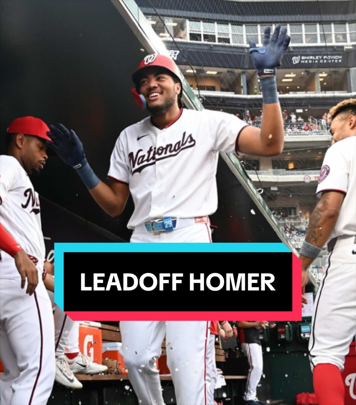 James Wood's 25th homer is a leadoff shot!