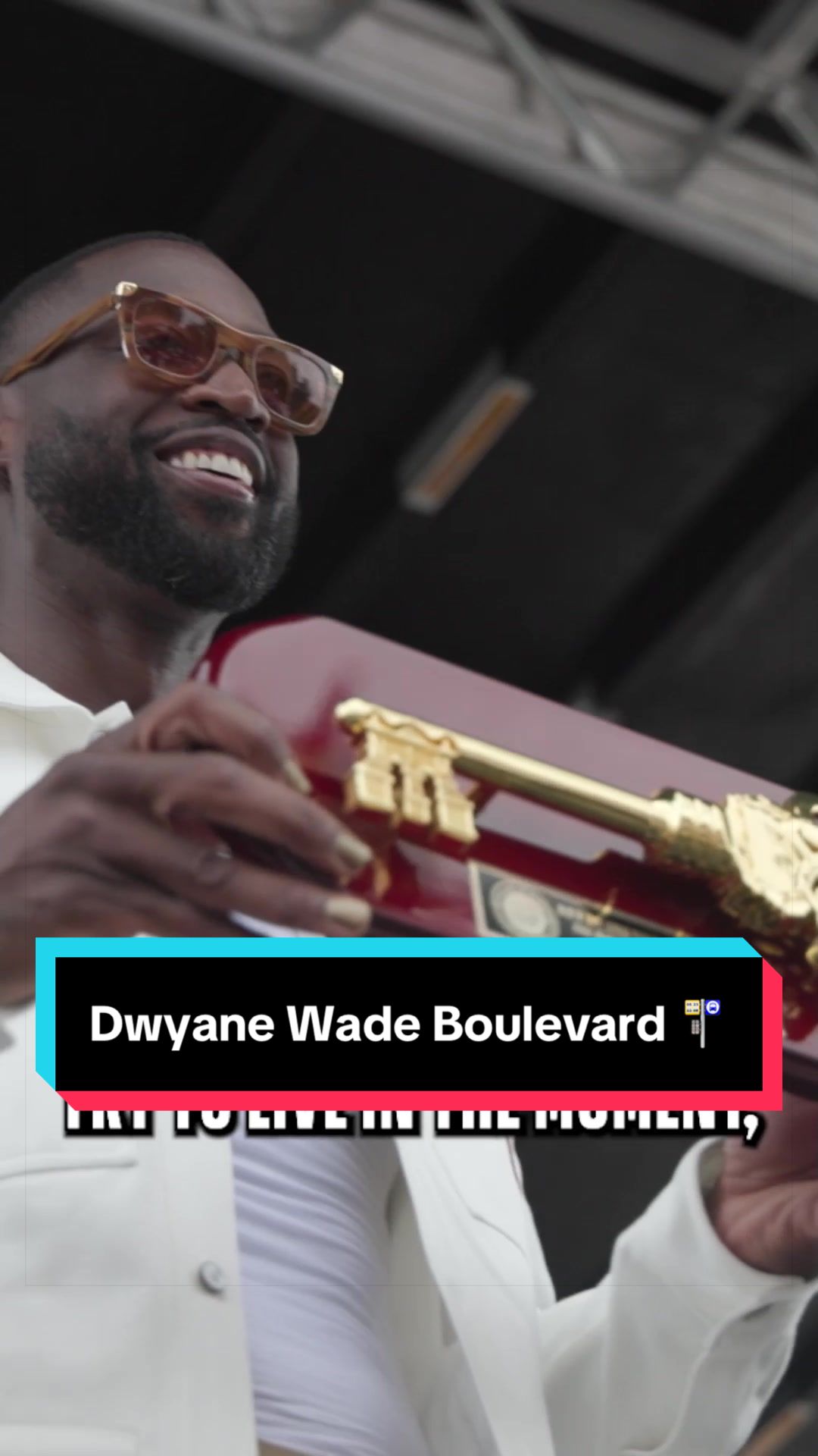"Seeing Dwyane Wade Boulevard up there will tell a story for our kids... for this community that will allow them to dream as big as I was allowed to dream." 🚏