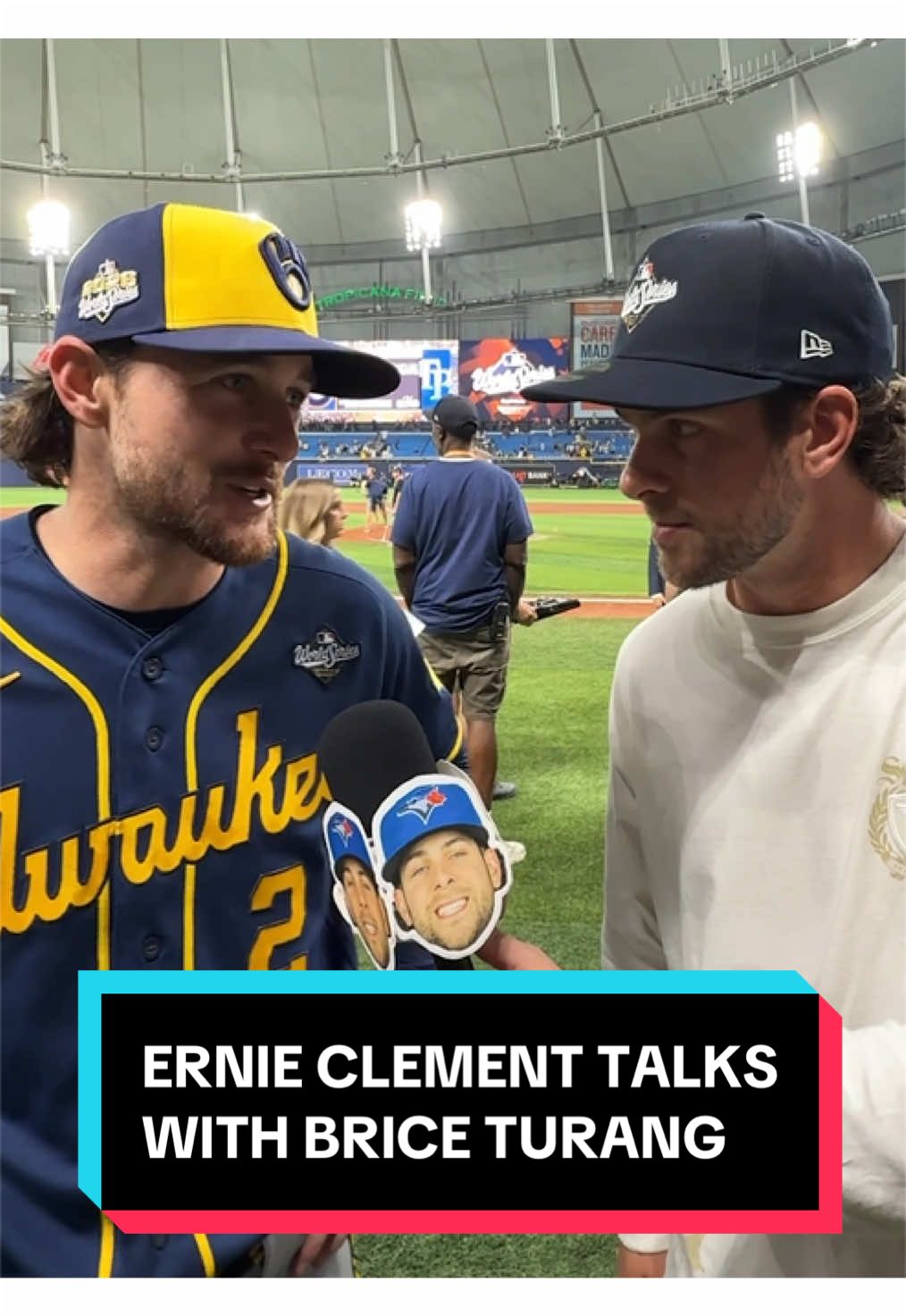 World Series correspondent Ernie Clement checks in with Brice Turang as the Brewers move one win from HISTORY!