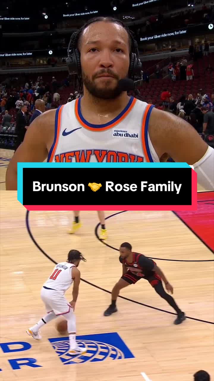 Brunson on his interaction with PJ Rose and what the Rose family means to him 🎤 