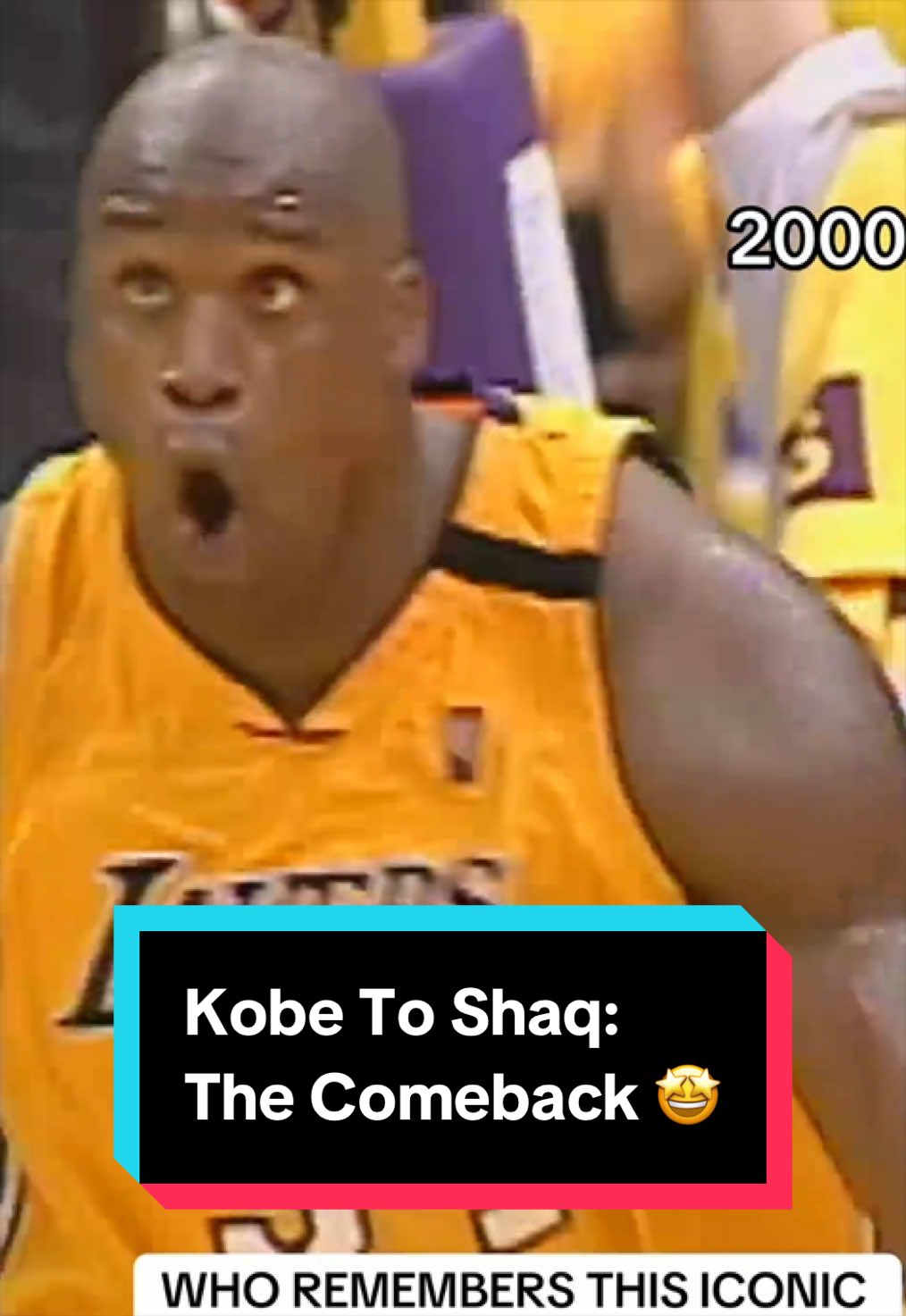 On June 4, 2000, the iconic alley-oop from the Lakers duo Kobe Bryant and Shaquille O’Neal capped a 15-point fourth quarter comeback in Game 7 of the Western Conference Finals! 🤩 