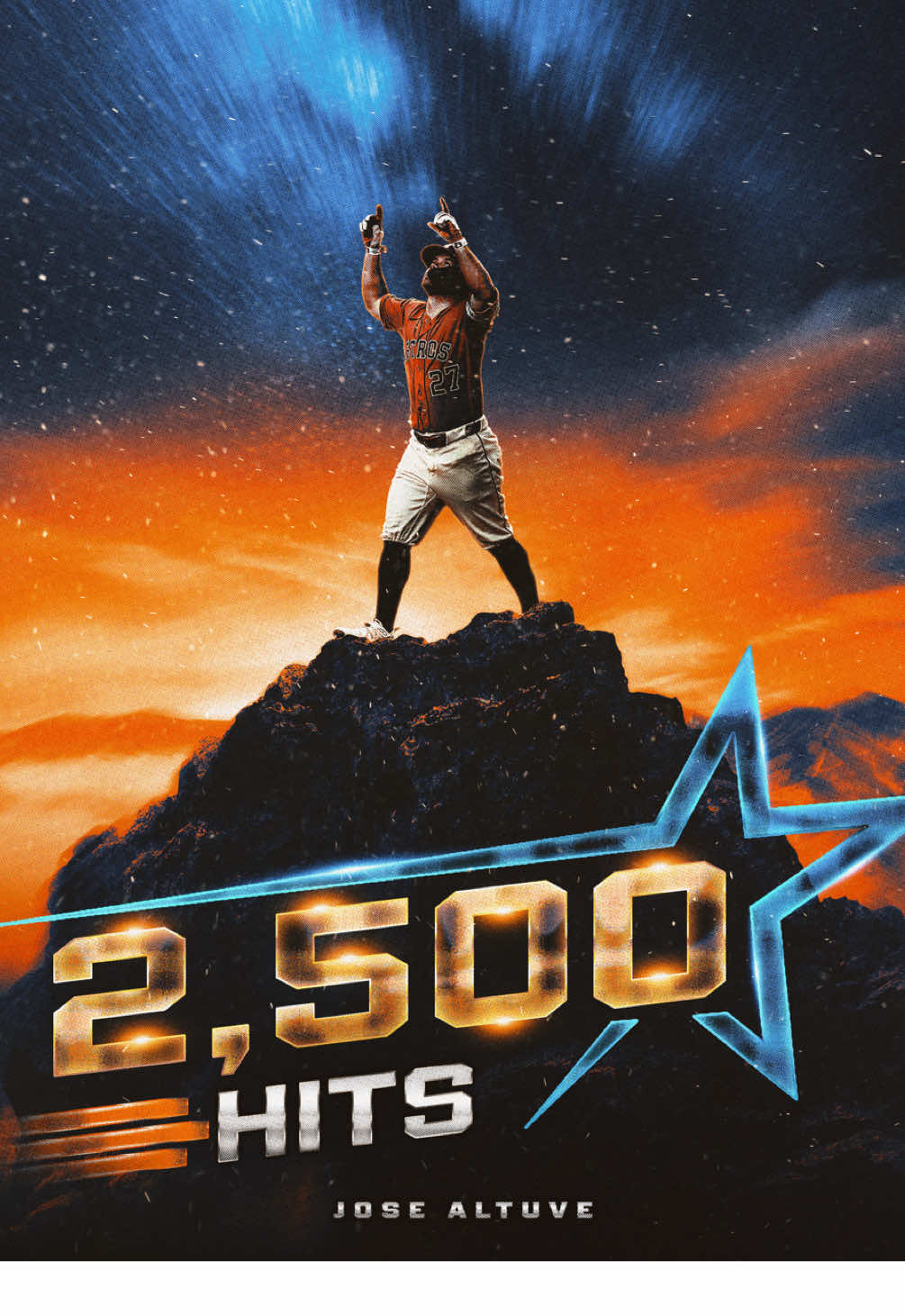 Jose Altuve collects the 2,500th hit of his career 👏