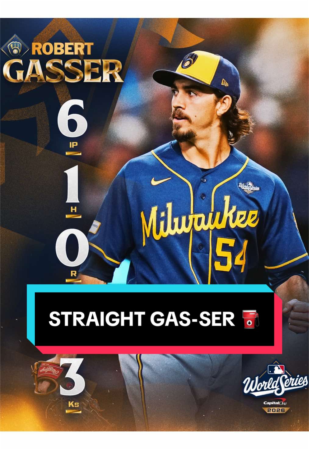 Robert Gasser has made 3 starts in the Postseason.
