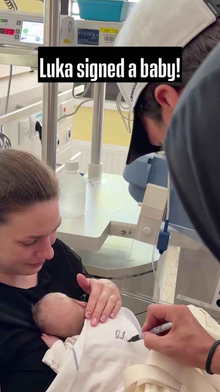 Luka signed a baby! 