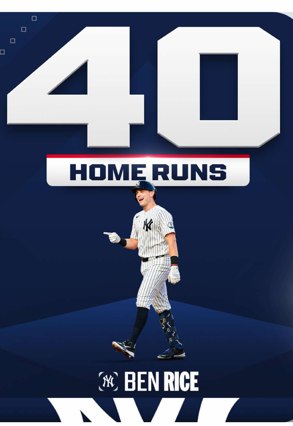 Ben Rice joins Aaron Judge as the only Yankees draft picks to hit 40 home runs in a season!