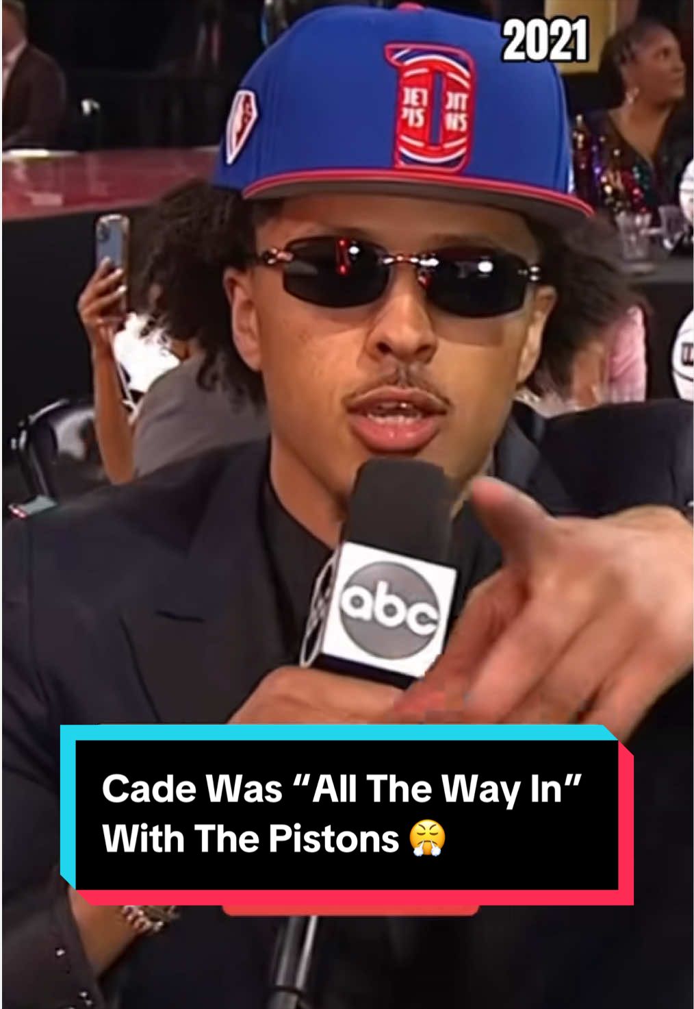 Throwback to when Cade put on the shades after getting drafted No. 1 in 2021 😎 