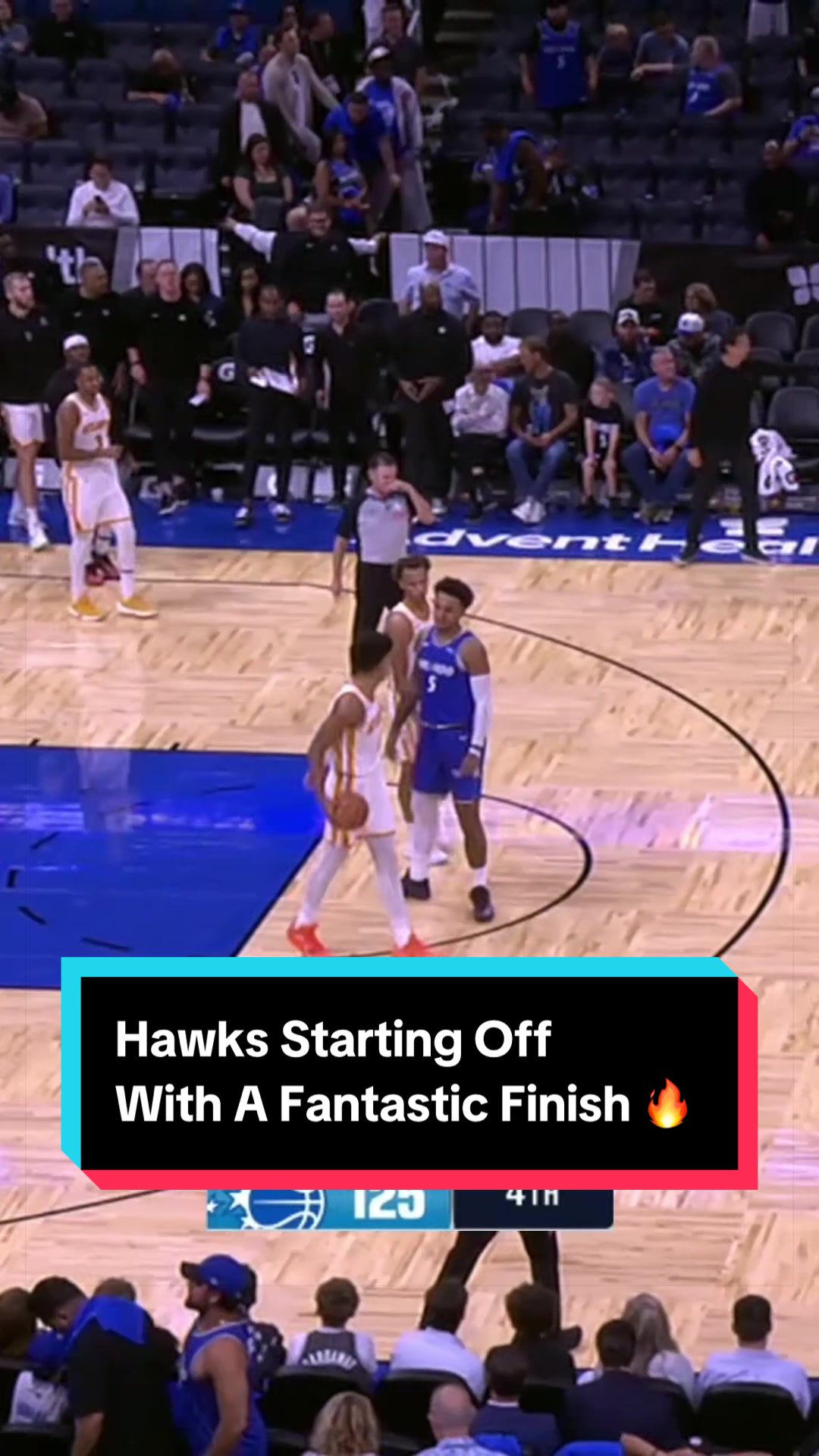 @Atlanta Hawks make it a FANTASTIC FINISH in their season opener 👏 