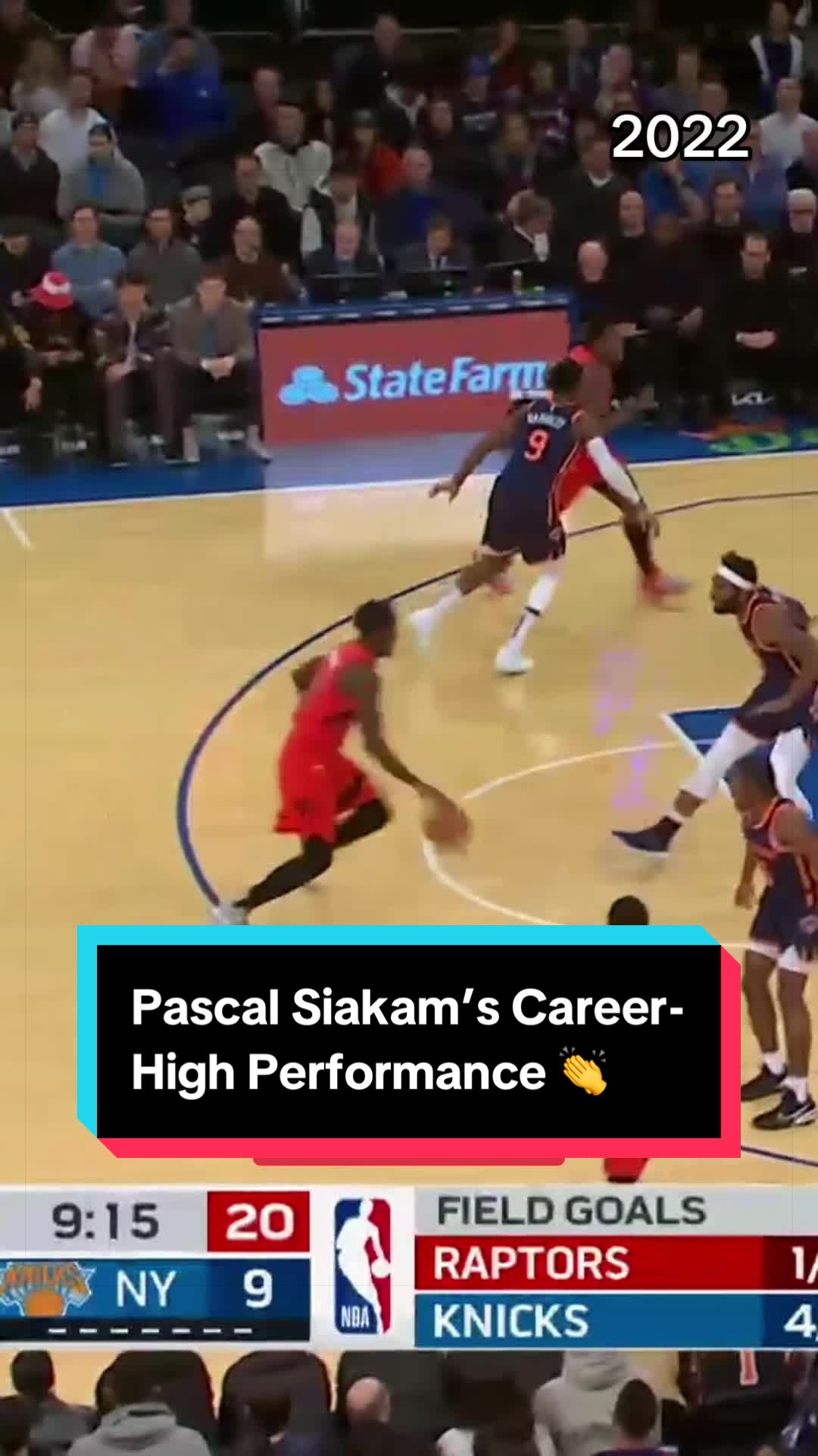 Throwback to 12/21/2022 when Pascal Siakam scored 52 points back 💨 