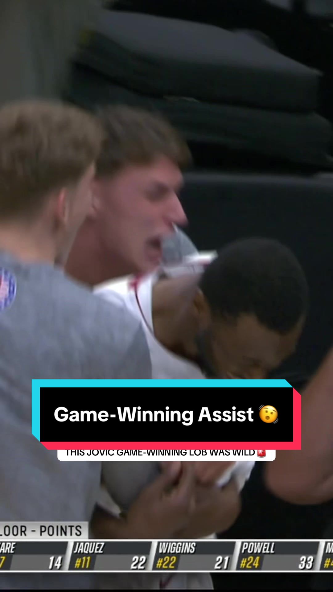 This perfectly executed GAME-WINNING LOB from Nikola Jović to Andrew Wiggins from last November for NBA Assist Week 💯 