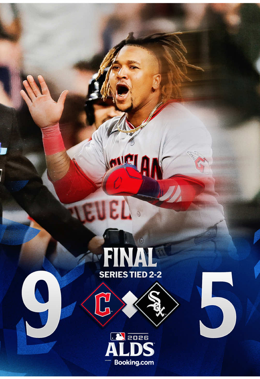 The Guardians take both games in Chicago and force a winner-take-all Game 5!