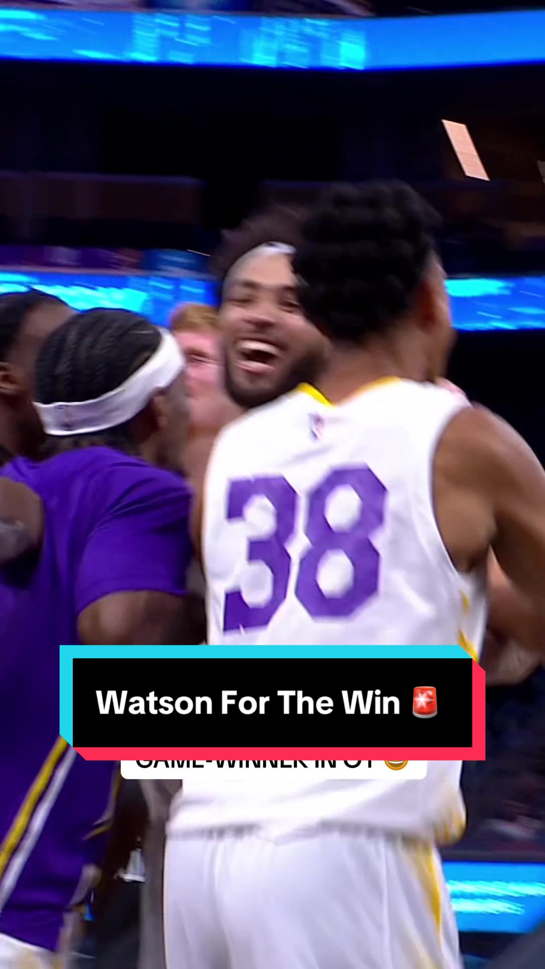 Anton Watson’s tip-in wins it for the @Lakers in sudden death overtime at the California Classic 🔥 